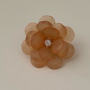 Beautiful flower stretch ring